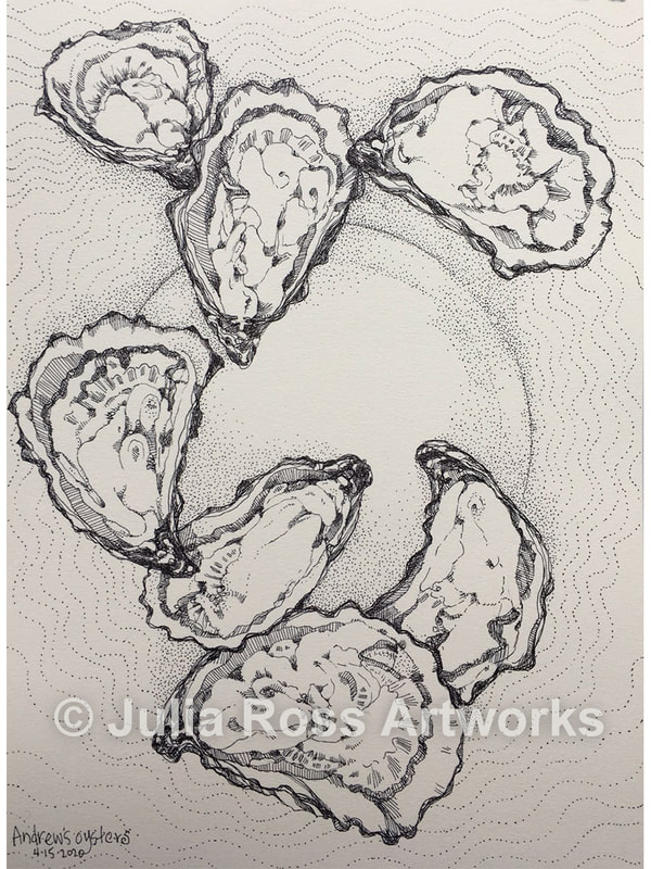 Andrew's Oysters - Julia Ross Artworks
