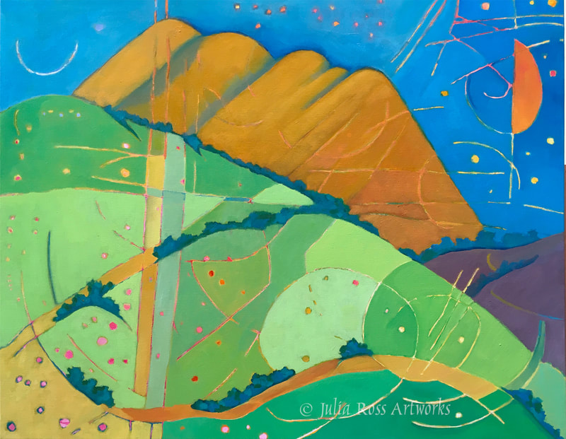 Black Mountain from Bolinas Ridge  - Julia Ross Artworks