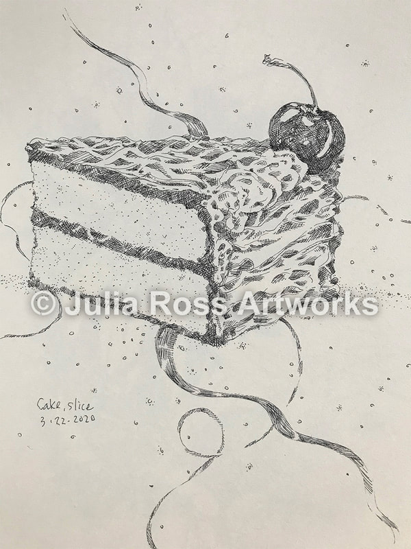 Cake Slice - Julia Ross Artworks
