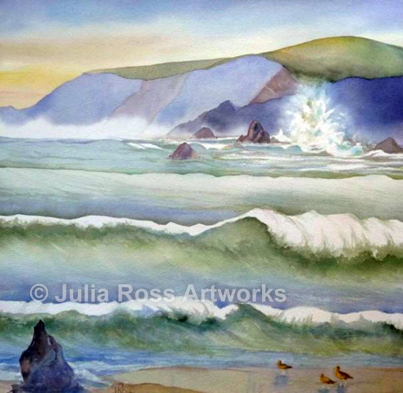 Coastline, Pt Reyes - Julia Ross Artworks
