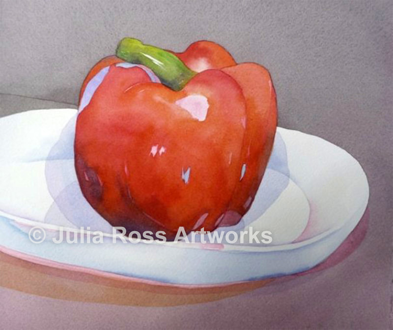 Red Pepper - Julia Ross Artworks