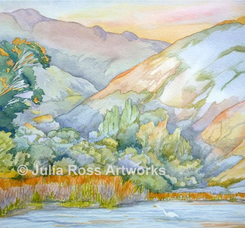 Salmon Creek, Later Afternoon - Julia Ross Artworks