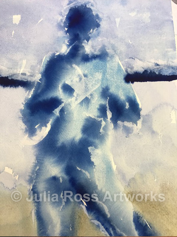 Self-portrait in Snow - Julia Ross Artworks