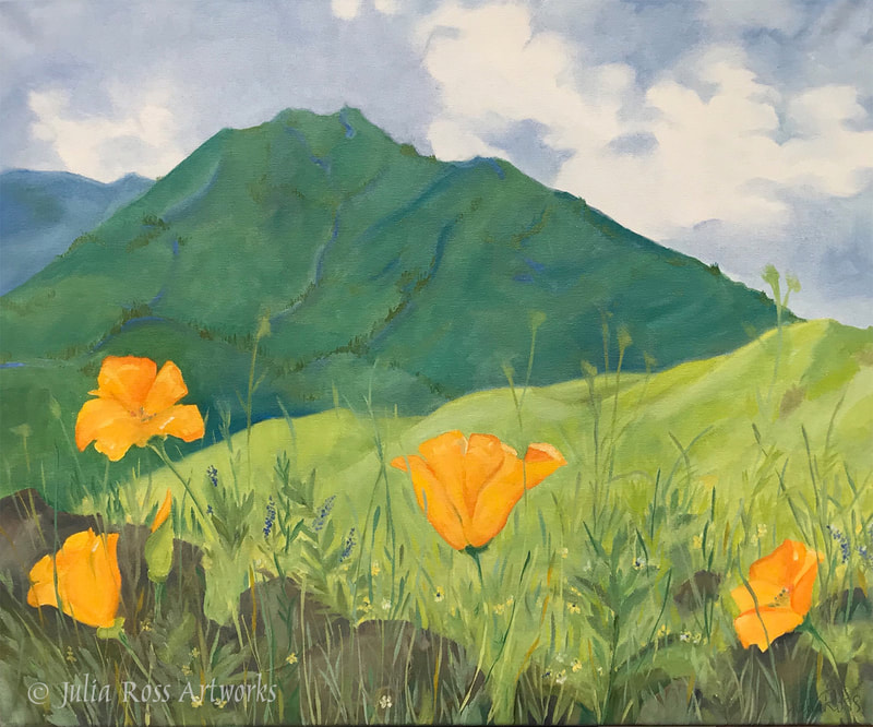Springtime, Mt. Tamalpais  - Julia Ross Artworks
