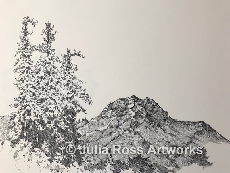 Three Sisters Mill Valley - Julia Ross Artworks