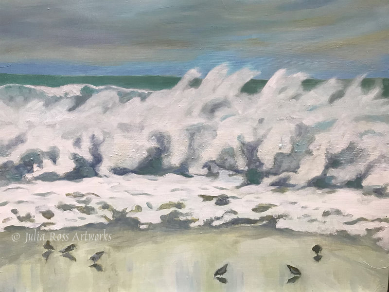 Windy, Drake's Beach  - Julia Ross Artworks